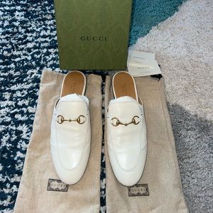 GUCCI Women's Princetown Leather Mules